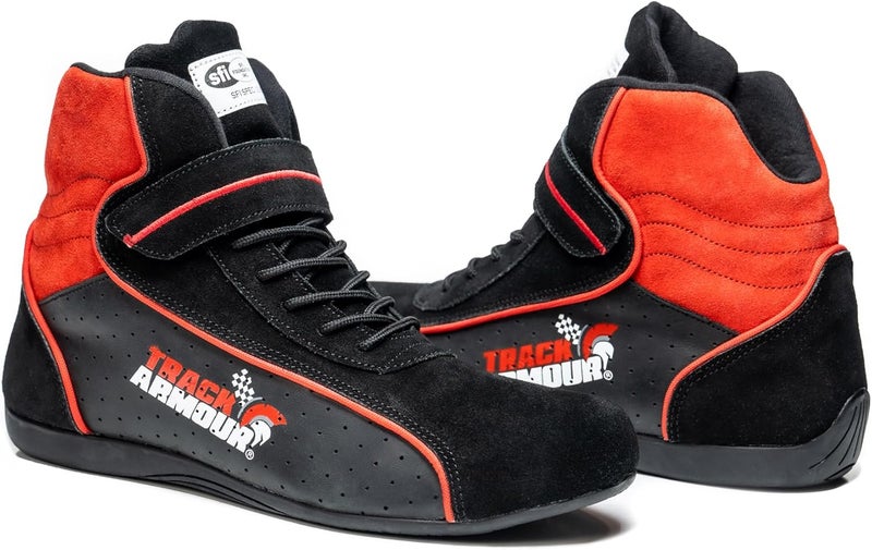 TRACK ARMOUR ] SFI 3.3/5 Auto Racing Shoes Black - Image 2